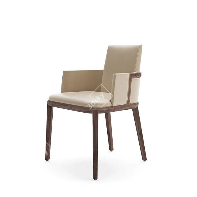 Elegant Henley Dining Chair 3D model image 6
