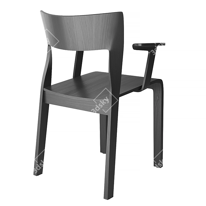 Modern Torsio Chair, 36,576 Polygons 3D model image 2