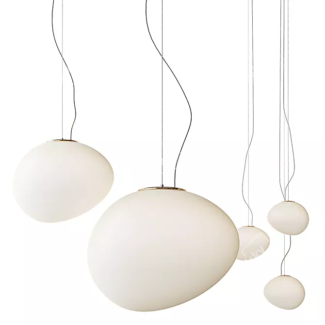  Gregg Pendant Collection by Foscarini 3D model image 1