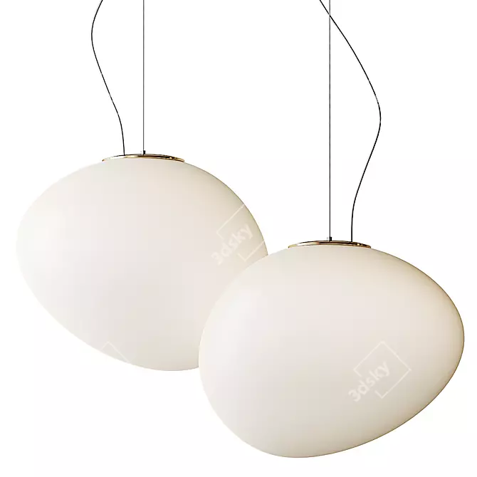  Gregg Pendant Collection by Foscarini 3D model image 3