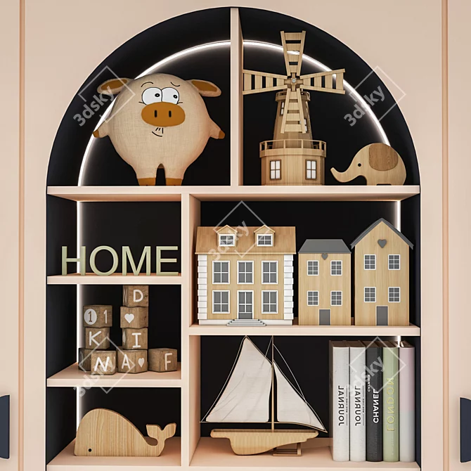 Modern Toys Furniture 3D Model 3D model image 2