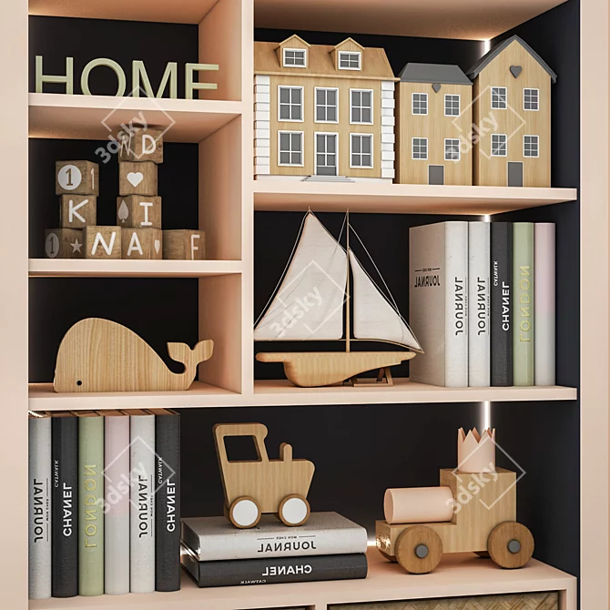 Modern Toys Furniture 3D Model 3D model image 5
