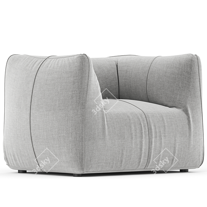 Luxury B&B Italia Armchair Design 3D model image 1