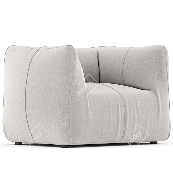 Luxury B&B Italia Armchair Design 3D model image 2