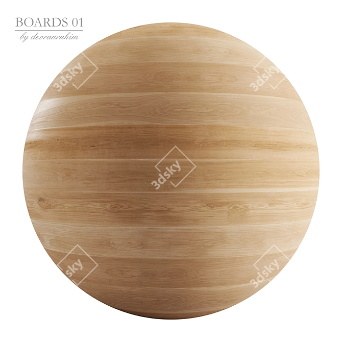 High-Quality Boards 3D Model 3D model image 4