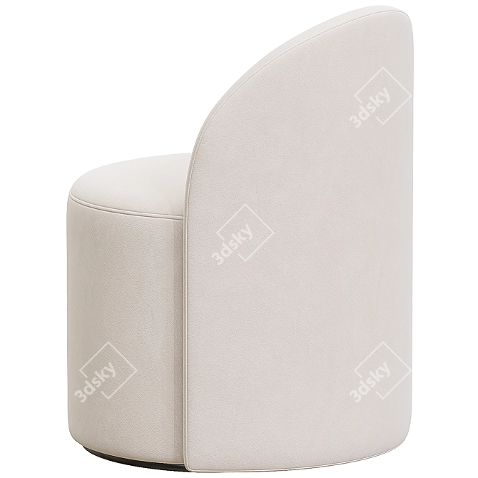 Vintage-inspired Reynaux Slope Accent Chair 3D model image 3