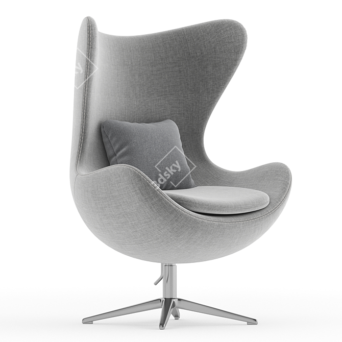 Modern Egg Chair Furniture Design 3D model image 2