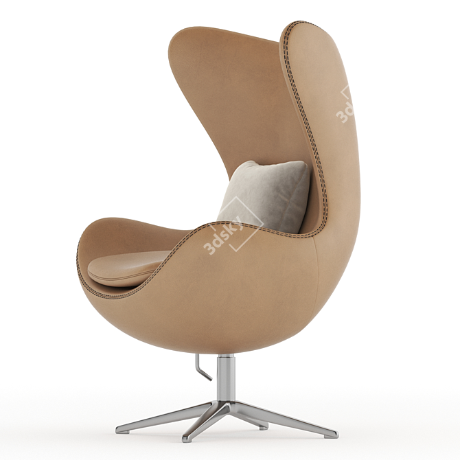 Modern Egg Chair Furniture Design 3D model image 4