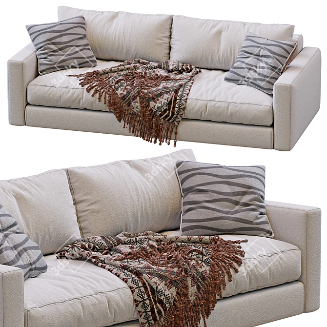 Modern 2013 Ferlea Sofa Design 3D model image 2