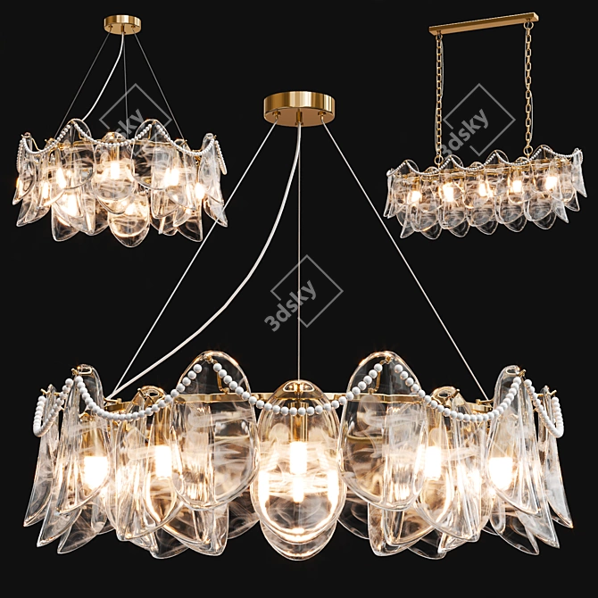 VIOLETTA LUXURY CHANDELIER COLLECTION 3D model image 1