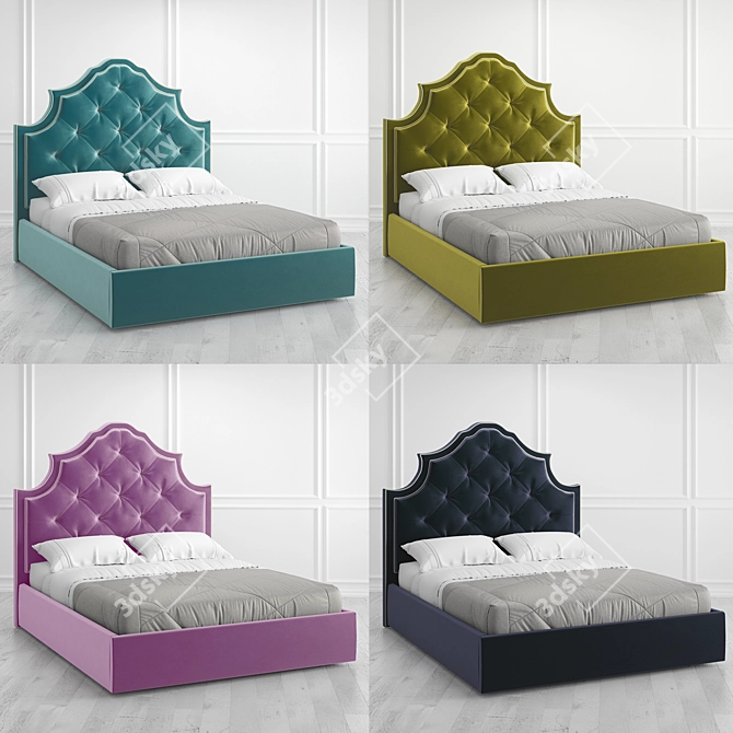 Vary Bed Collection King 3D model image 5