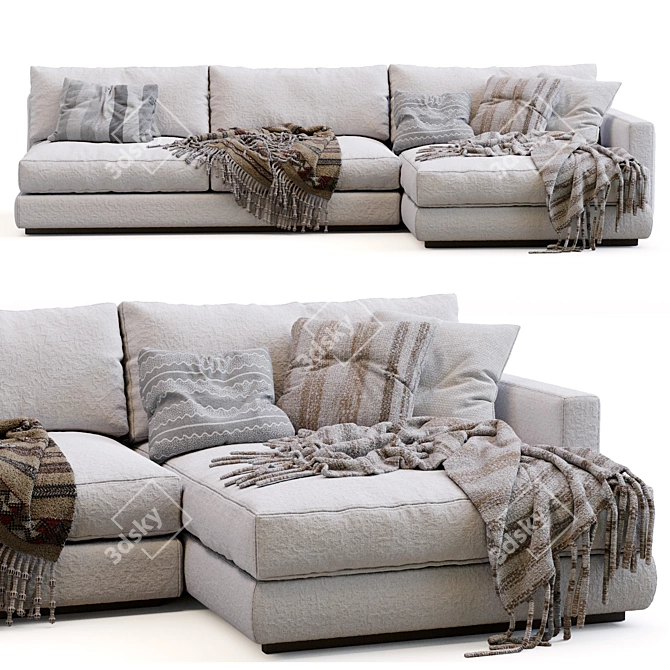 Modern Minimalist Ferlea Sofa Design 3D model image 6