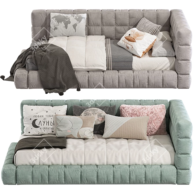 Baldwin Lounge Corner Youth Bed 3D model image 6