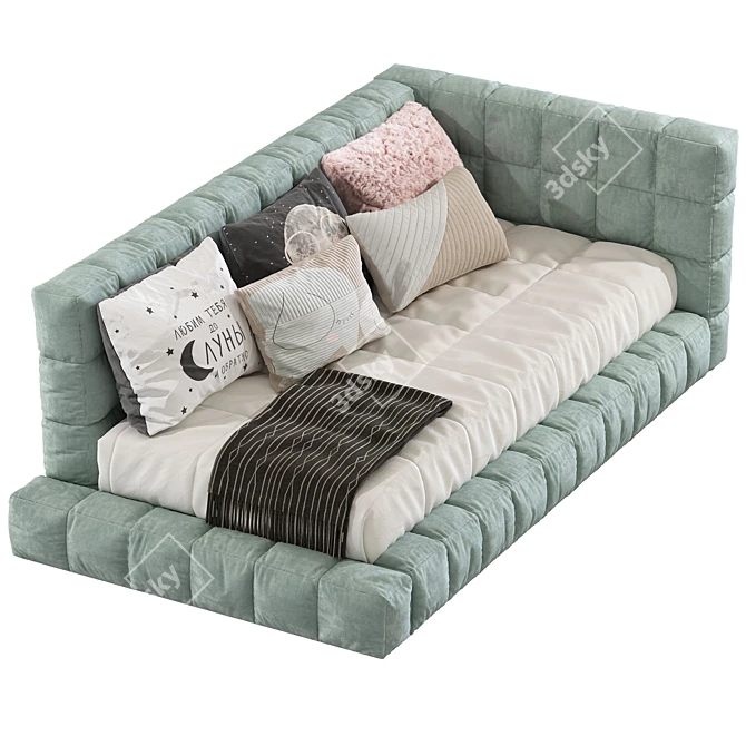 Baldwin Lounge Corner Youth Bed 3D model image 1