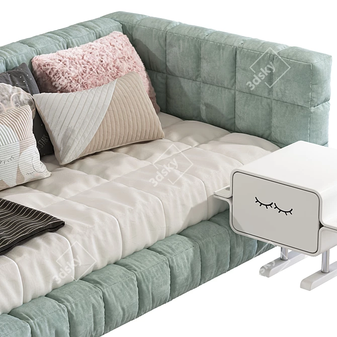 Baldwin Lounge Corner Youth Bed 3D model image 4