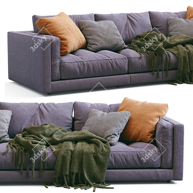 Modern Luxury Sofa LUCIEN Flexform 3D model image 5
