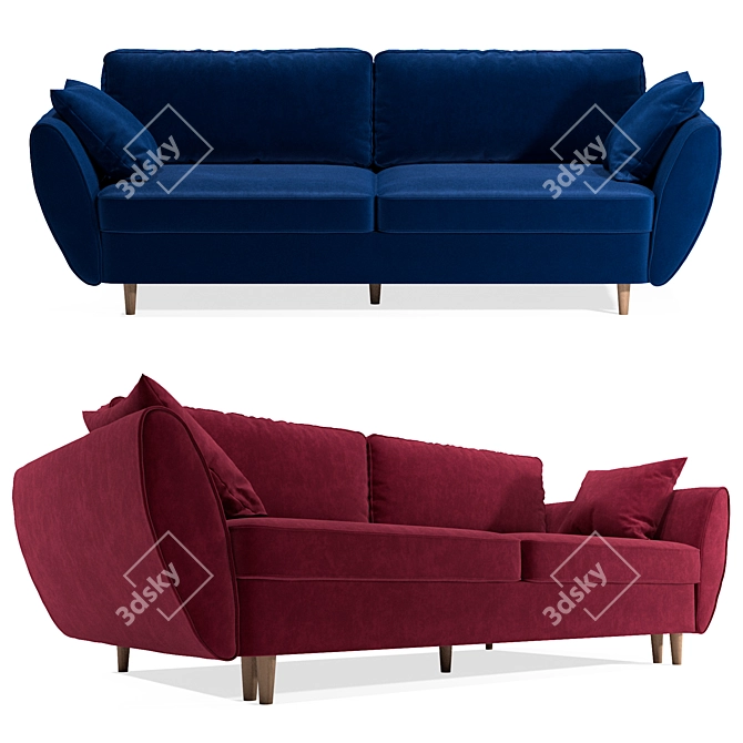 Volga Sofa Bed: Bragi 3D model image 1