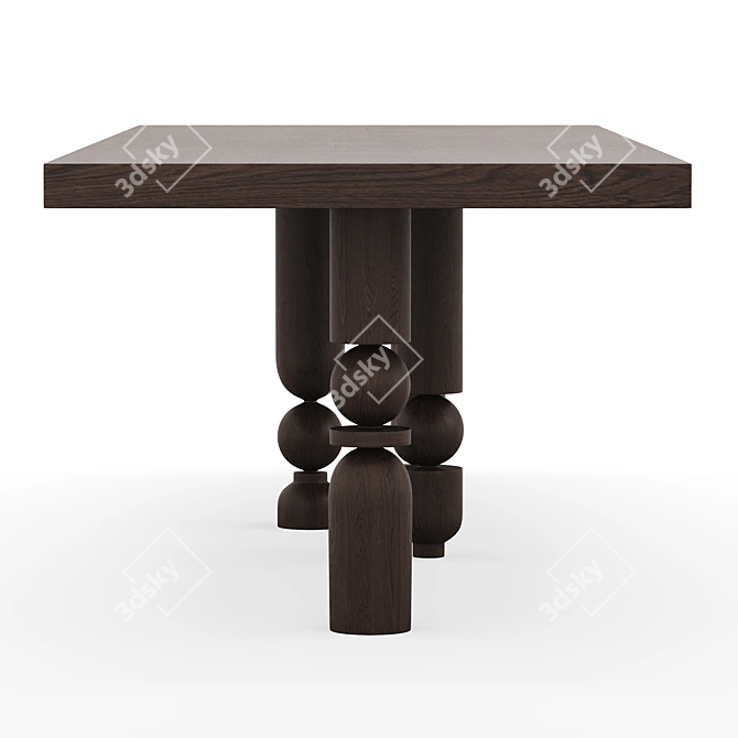 Automa Dining Table by Massé 3D model image 3