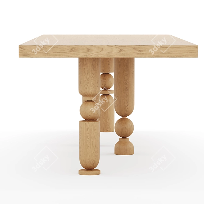 Automa Dining Table by Massé 3D model image 4