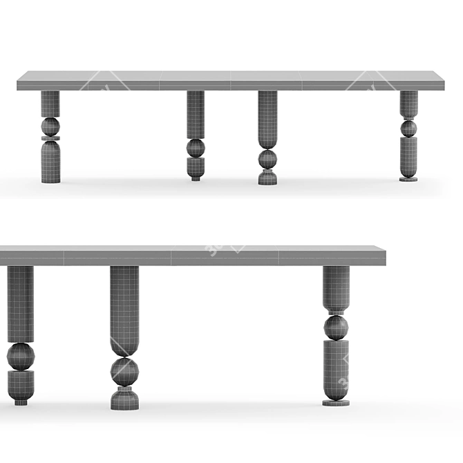 Automa Dining Table by Massé 3D model image 5