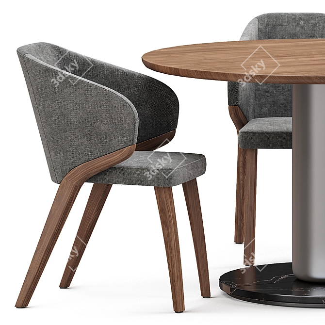 Modern Dining Set Mobenia Fly 3D model image 2