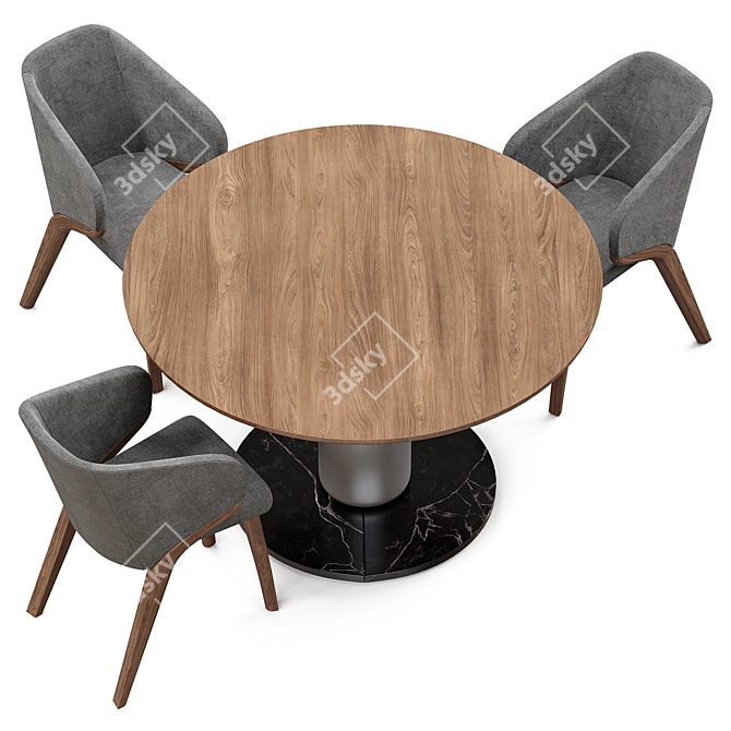 Modern Dining Set Mobenia Fly 3D model image 3