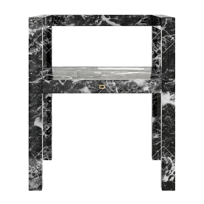 Schwake Marble Armchair Collection 3D model image 3