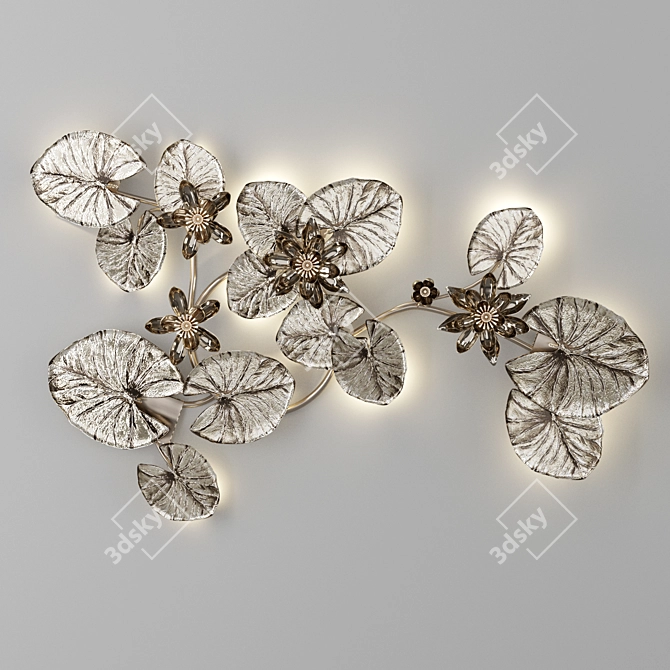 Elegant Nenuphar Sconce 9024 3D model image 1