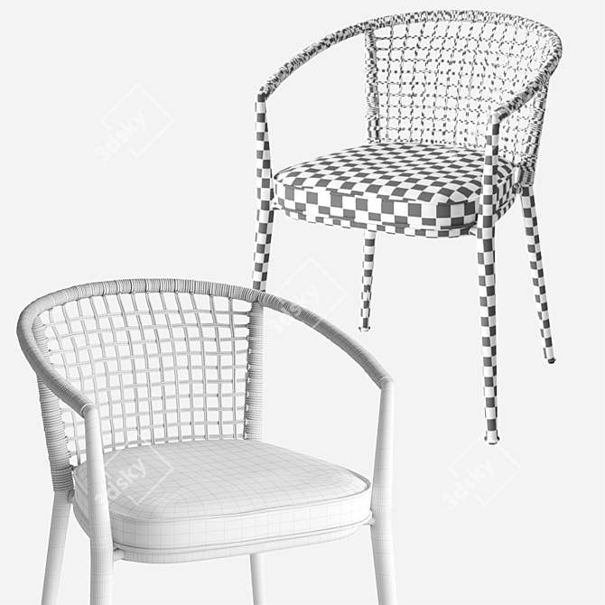 Erica '19 Outdoor Chair 61x60x75 cm 3D model image 5