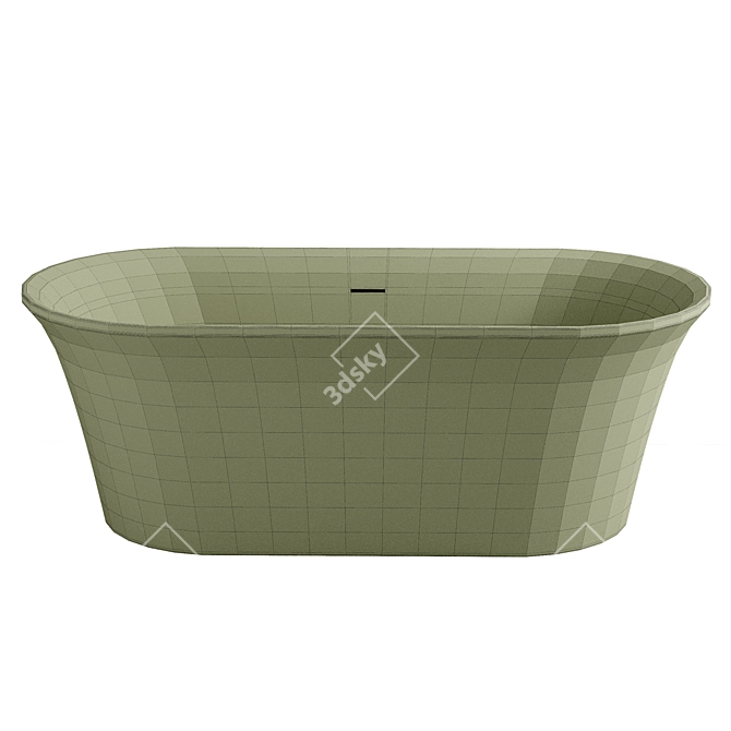 Aquanet Smart Acrylic Bathtub 170x78 3D model image 2