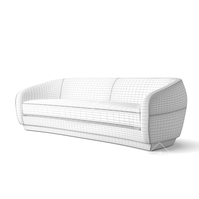 Luxurious Holly Hunt Sumo Sofa 3D model image 2