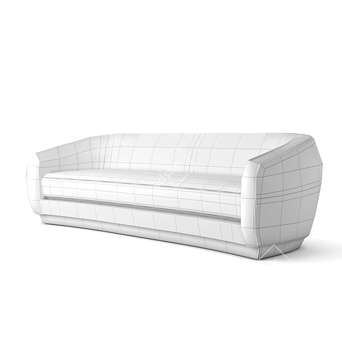 Luxurious Holly Hunt Sumo Sofa 3D model image 3