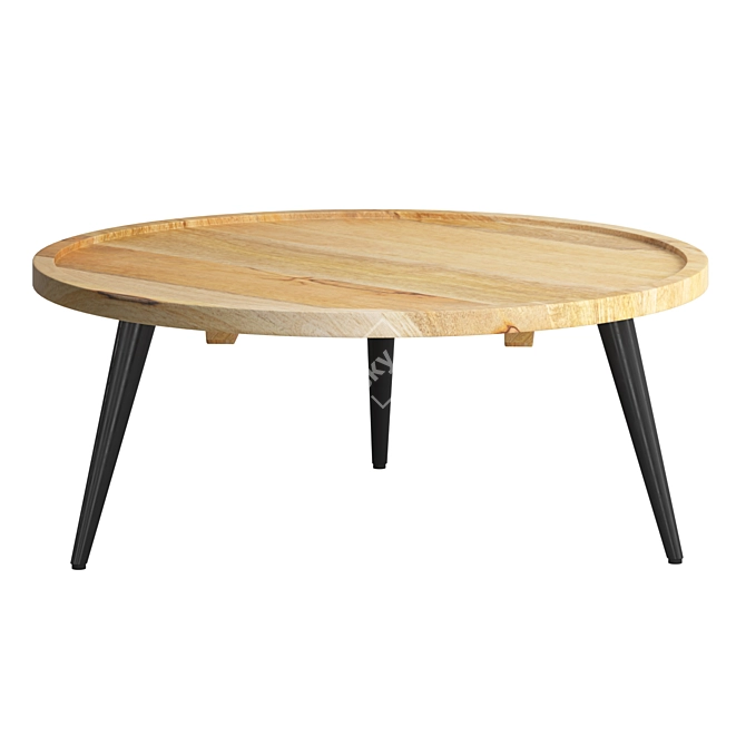 Elegant Saraswati Coffee Table 3D model image 1