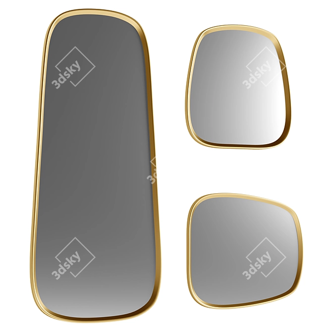Vibrant Lipsticks Mirror Beauty 3D model image 1