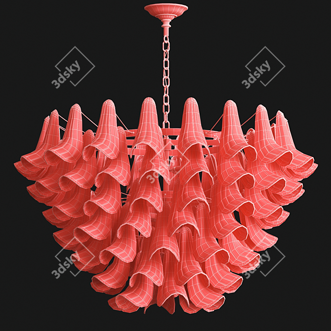 Modern Concrete Tulipani Sculpture 3D model image 2