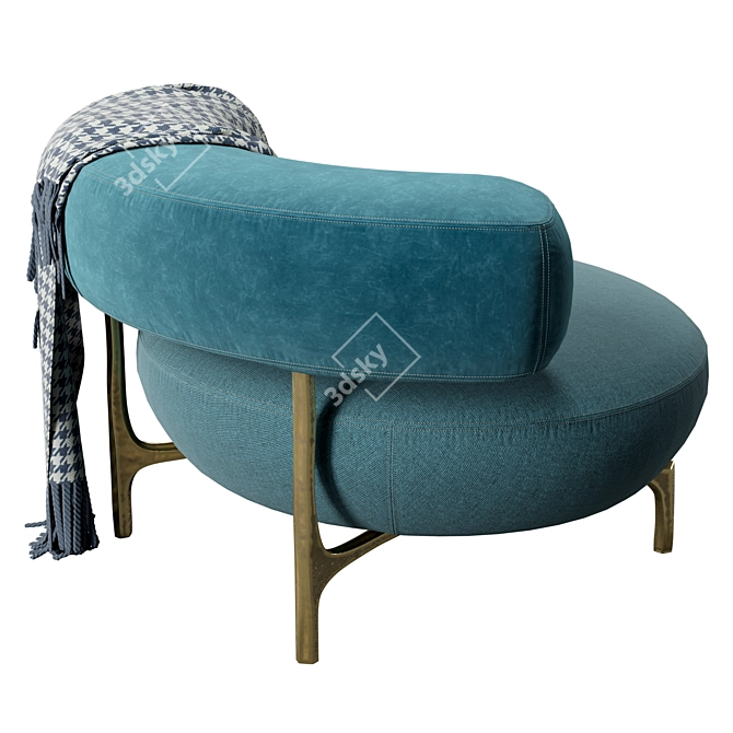 Flexible Luxury Ella Armchair 3D model image 2