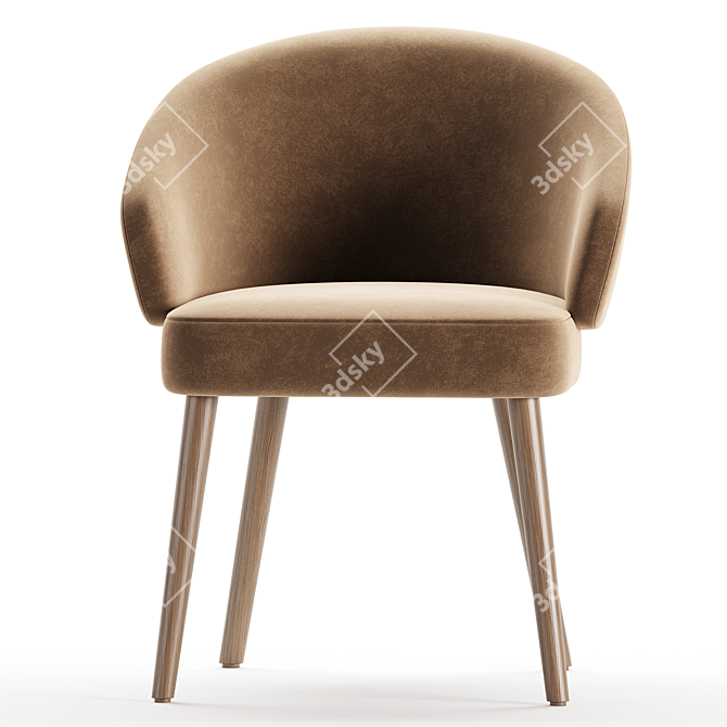 Stylish Lawson Sabbia Chair Model 3D model image 5