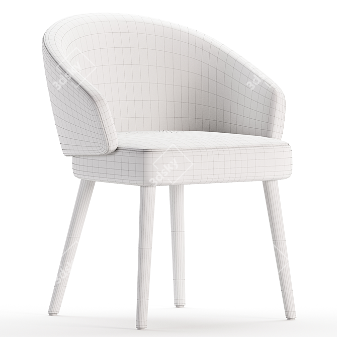 Stylish Lawson Sabbia Chair Model 3D model image 6