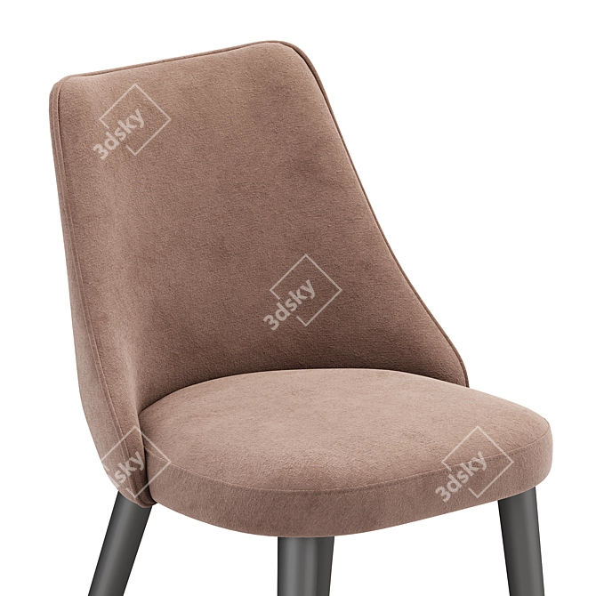 Elegant Moro Dining Chair 3D model image 8