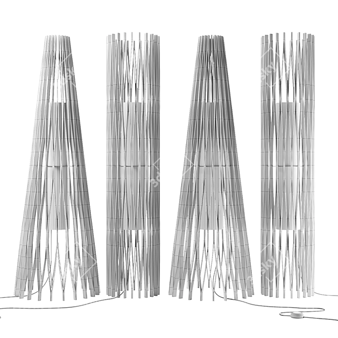 Polygon Floor Lamp Plus 3D model image 3