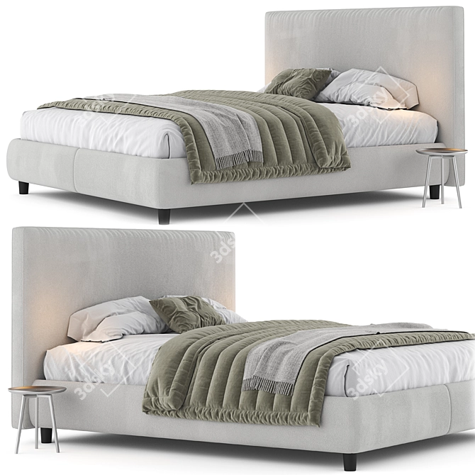 Ikea Dunvik 3D Bed Model 3D model image 1