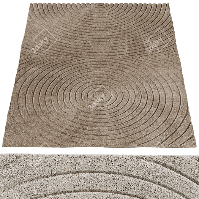 Bolia Small Zen Doormat in Three Colors 3D model image 1