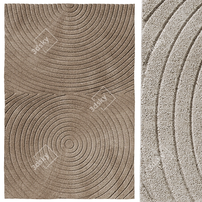 Bolia Small Zen Doormat in Three Colors 3D model image 4