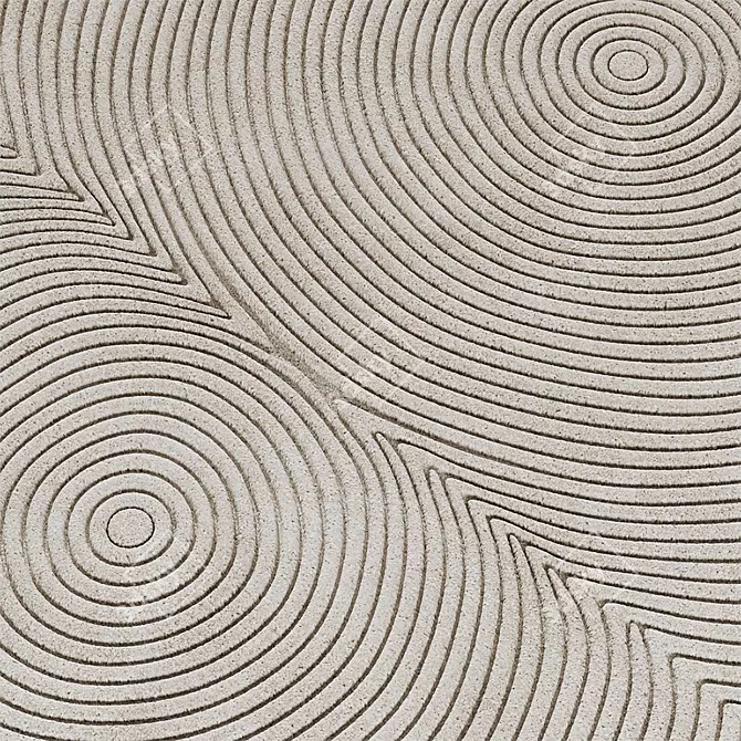 Bolia Zen Rounded Rugs 3D model image 2