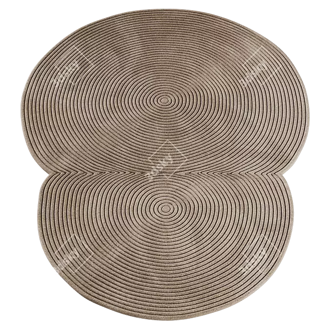 Bolia Zen Rounded Rugs 3D model image 4