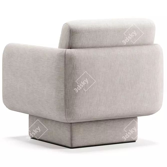 Lilas Armchair: Modern Italian Design 3D model image 4
