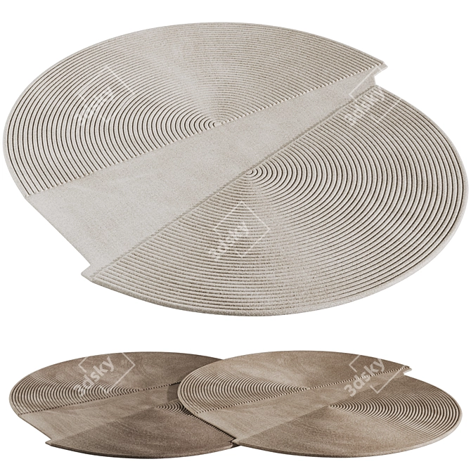 Bolia Zen Split Rug Collection 3D model image 1