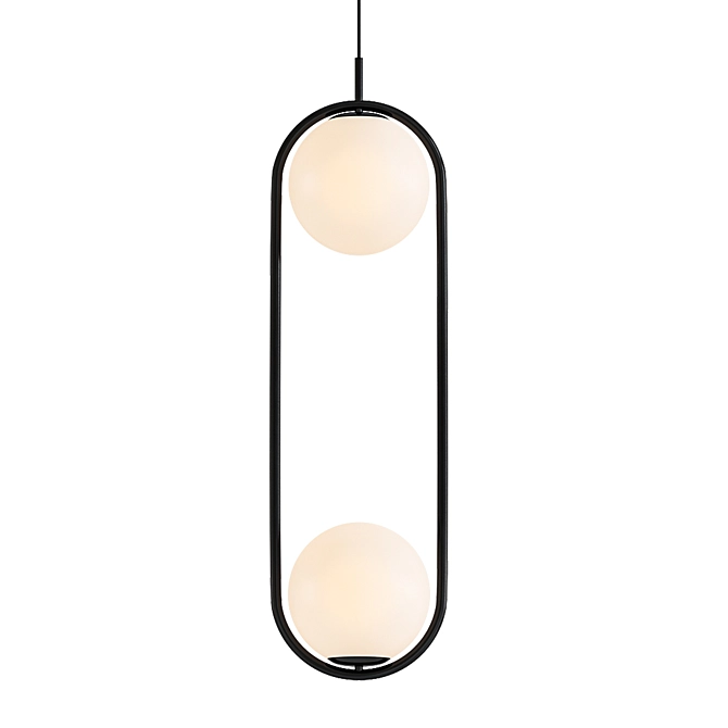 Modern Globe Pendant Light 3D model image 1