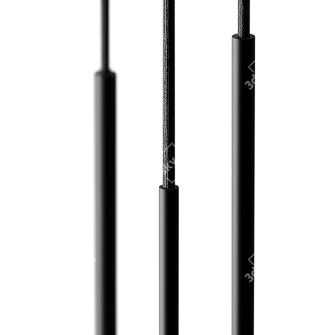 Elegant Slend Pendant Light by Bover 3D model image 3