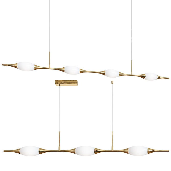Modern FAME Long Design Lamps 3D model image 1